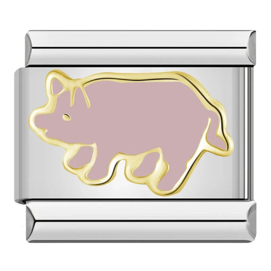 Pig Italian Silver Charm