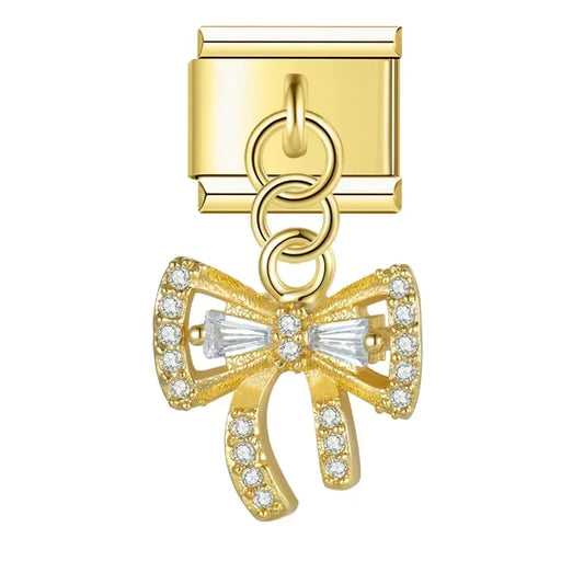 Knot v2 Italian Dangle Gold Charm