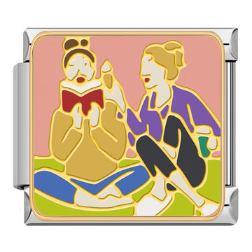 Having Fun Italian Silver Charm