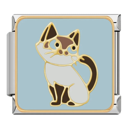 Cat v7 Italian Silver Charm