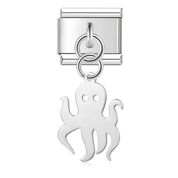 Octopus v2 Italian Dangle Silver Charm