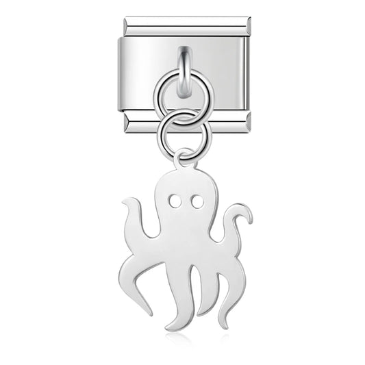 Octopus v2 Italian Dangle Silver Charm