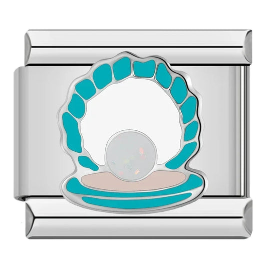 Pearl Italian Silver charm
