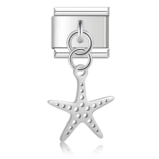 Sea Star Italian Dangle Silver Charm