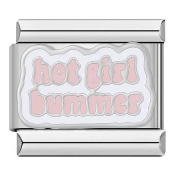 Hot Girl Bummer Italian Silver Charm
