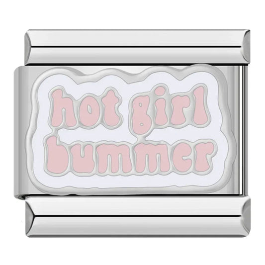 Hot Girl Bummer Italian Silver Charm