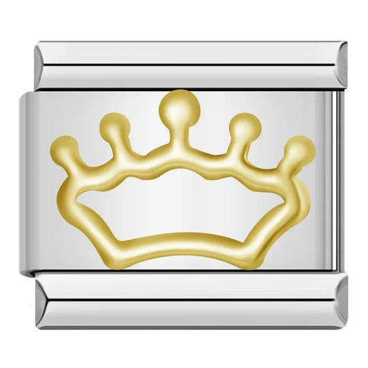 Crown Italian Silver Charm