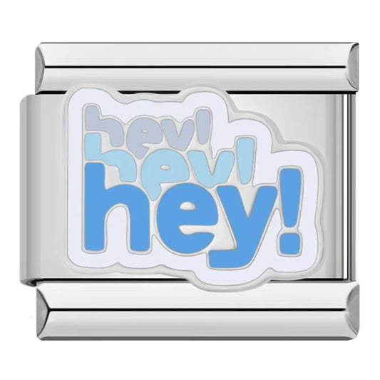 Hey! Hey! Hey! Italian Silver Charm