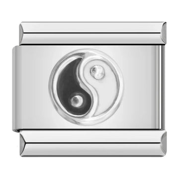 Yin And Yang Italian Silver Charm