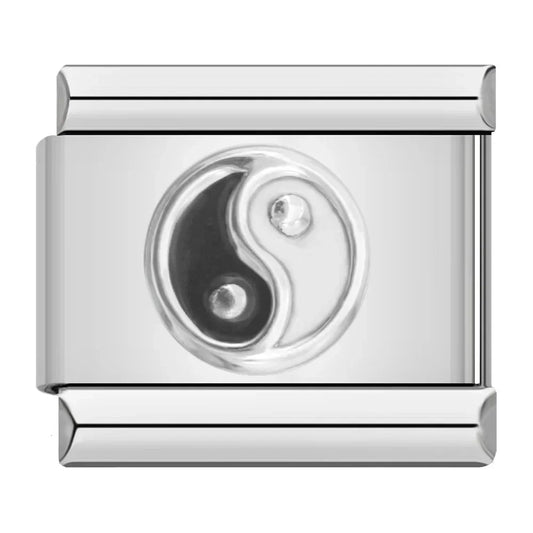 Yin And Yang Italian Silver Charm