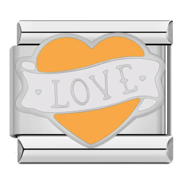 Love Heart Italian Silver Charm