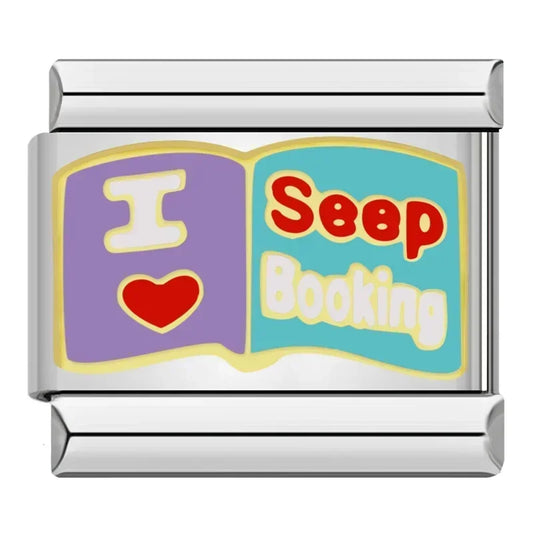 I Love Seep Booking Italian Silver Charm