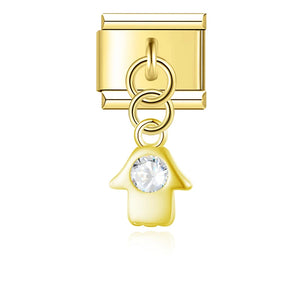 Hamsas Hand Gold Dangle Charm