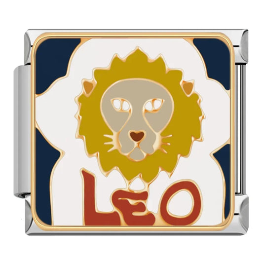 Leo Italian Silver Charm