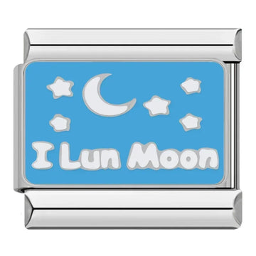 I Lun Moon Italian Silver Charm