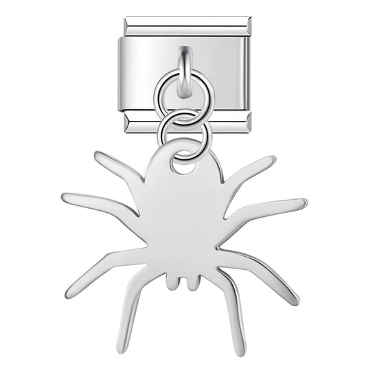 Spider Italian Dangle Silver Charm