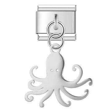Octopus v1 Italian Dangle Silver Charm