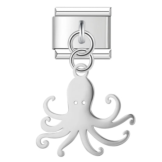 Octopus v1 Italian Dangle Silver Charm