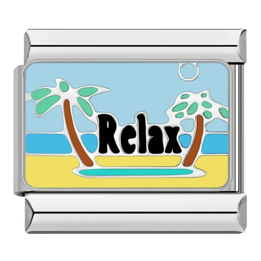 Relax Italian Silver charm