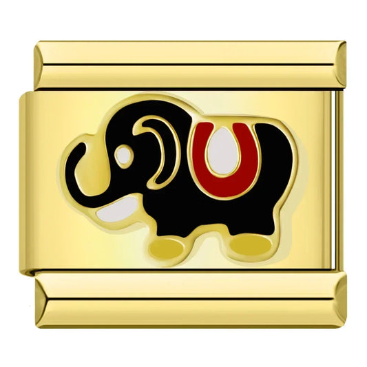 Elephant Italian Gold Charm