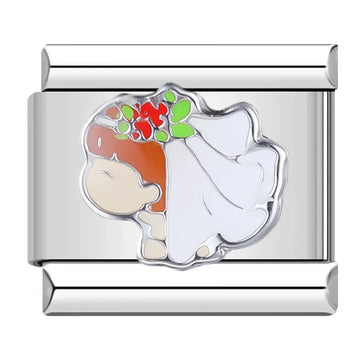 Bride Italian Silver Charm