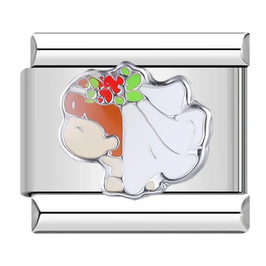 Bride Italian Silver Charm