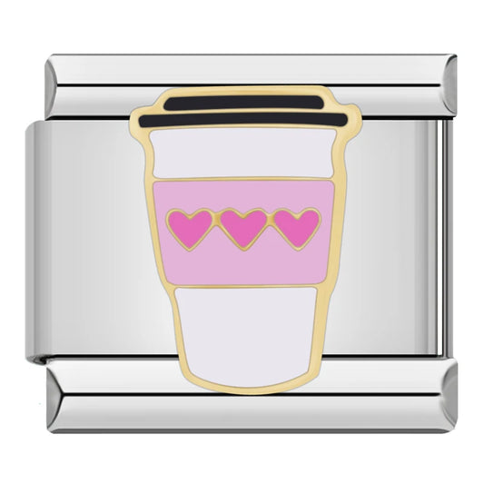 Coffee Cup Italian Silver Charm