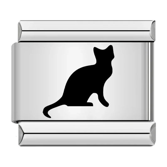 Cat Italian Silver Charm