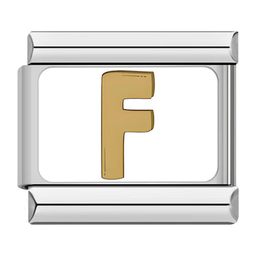 F Italian Silver Charm