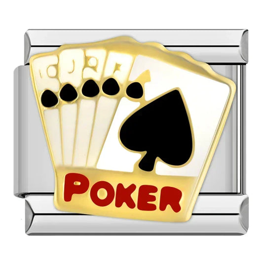 Poker Italian Silver Charm