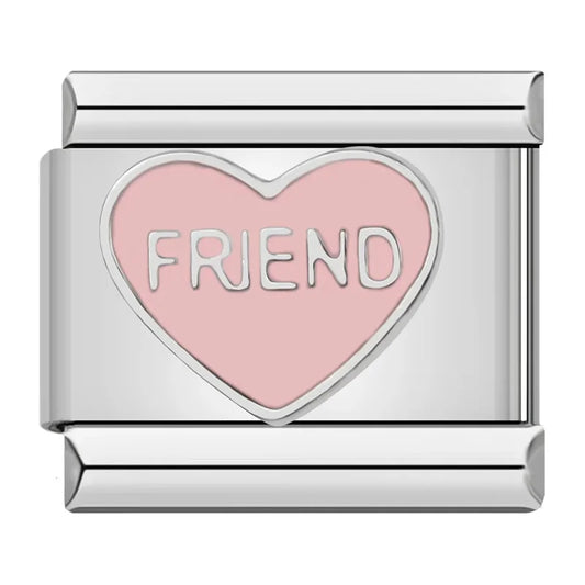 Friend Italian Silver Charm