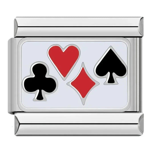 Card Italian Silver Charm