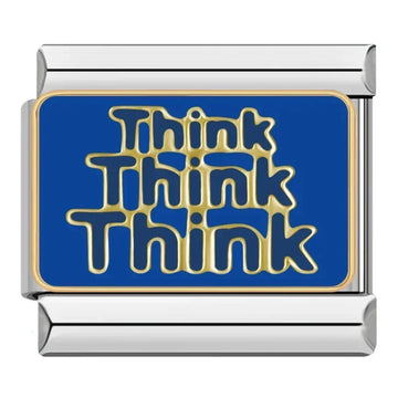 Think Think Think Italian Silver Charm