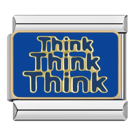 Think Think Think Italian Silver Charm
