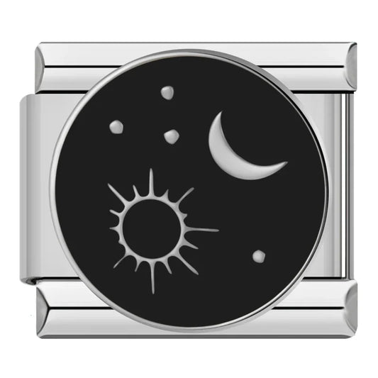 Night Star Italian Silver Charm