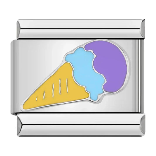 Cream Italian Silver Charm