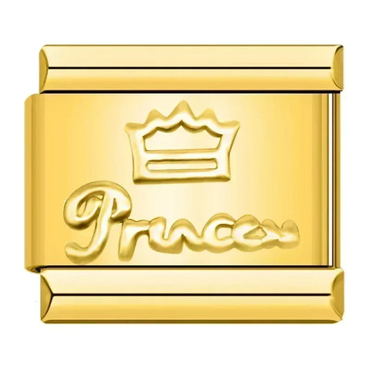 Princess Crown Italian Silver Charm