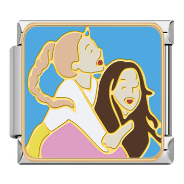 Besties v5 Italian Silver Charm