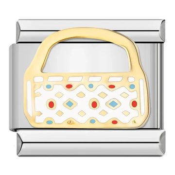 Handbag Italian Silver charm