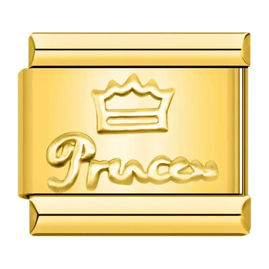 Princess Crown Italian Silver Charm