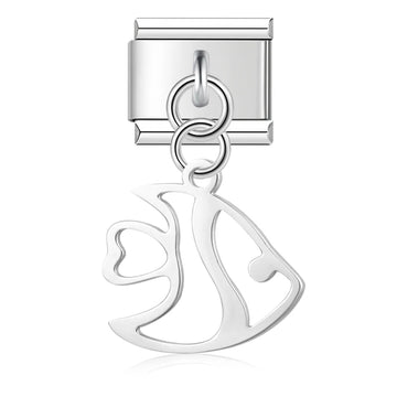Sea Fish Italian Dangle Silver Charm