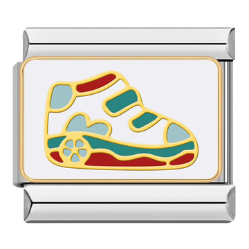 Colorful Sneaker Italian Silver Charm