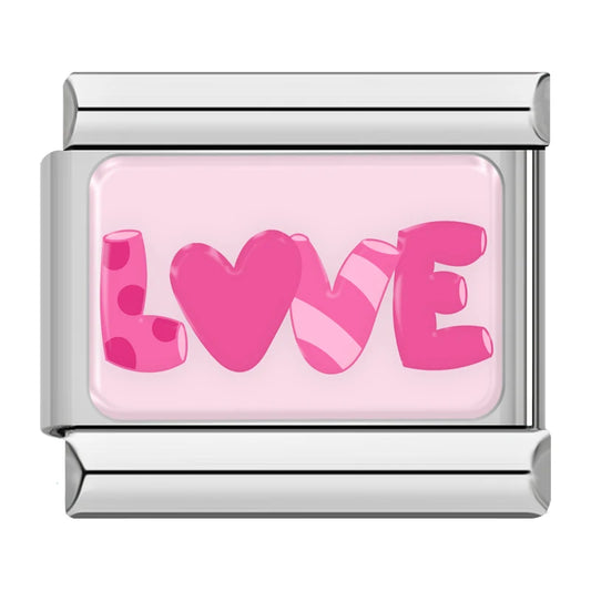 Love Italian Silver Charm