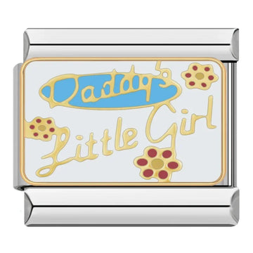 Daddy's Little Girl Italian Silver Charm