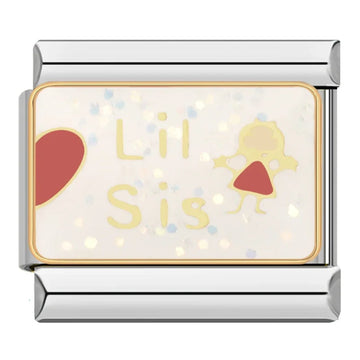 Lit Sis Italian Silver Charm