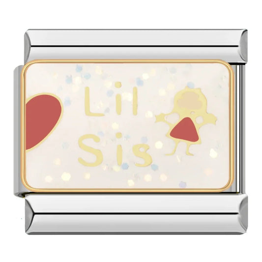 Lit Sis Italian Silver Charm