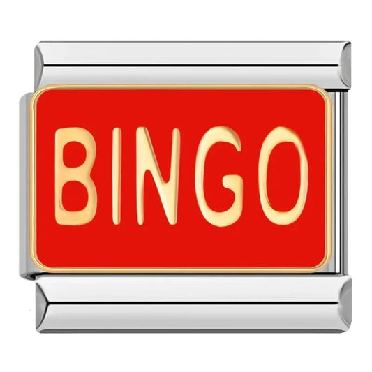 Bingo Italian Silver Charm