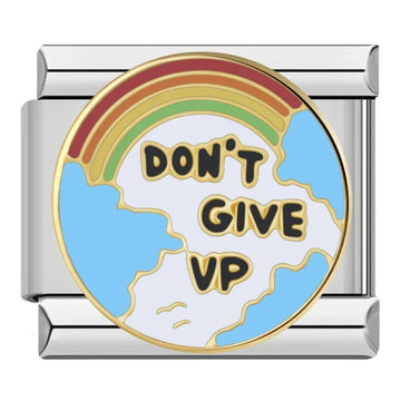 Don't Give Up v1 Italian Silver Charm