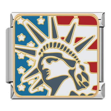 Statue of Liberty Italian Silver Charm