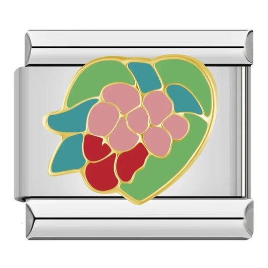 Grape Italian Silver Charm